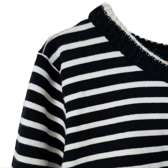 Striped Cotton Long Sleeve Sweater | Joe Fresh | Large - Picture 4 of 10